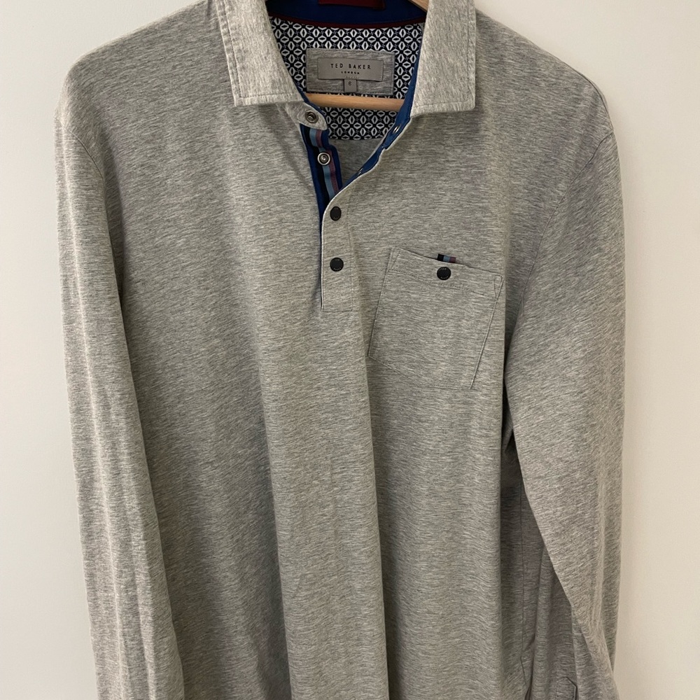 Mens Ted Baker Long Sleeve Top Size 6